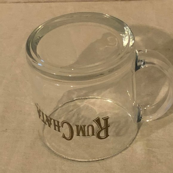 16oz Clear Glass Rum Chata Mug W/ Gold Lettering - Picture 3 of 5